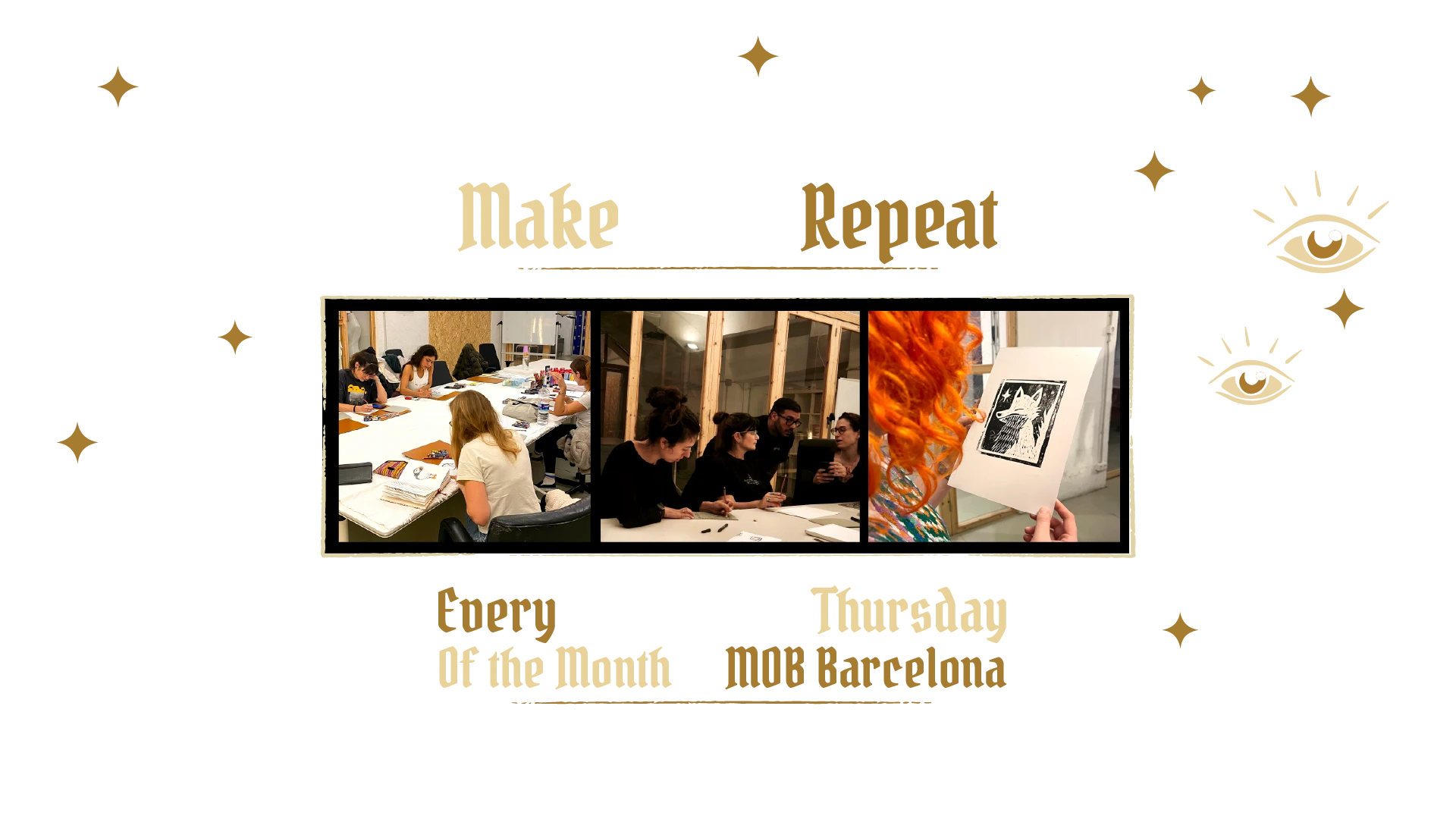 Make Repeat — monthly workshop at MOB Barcelona